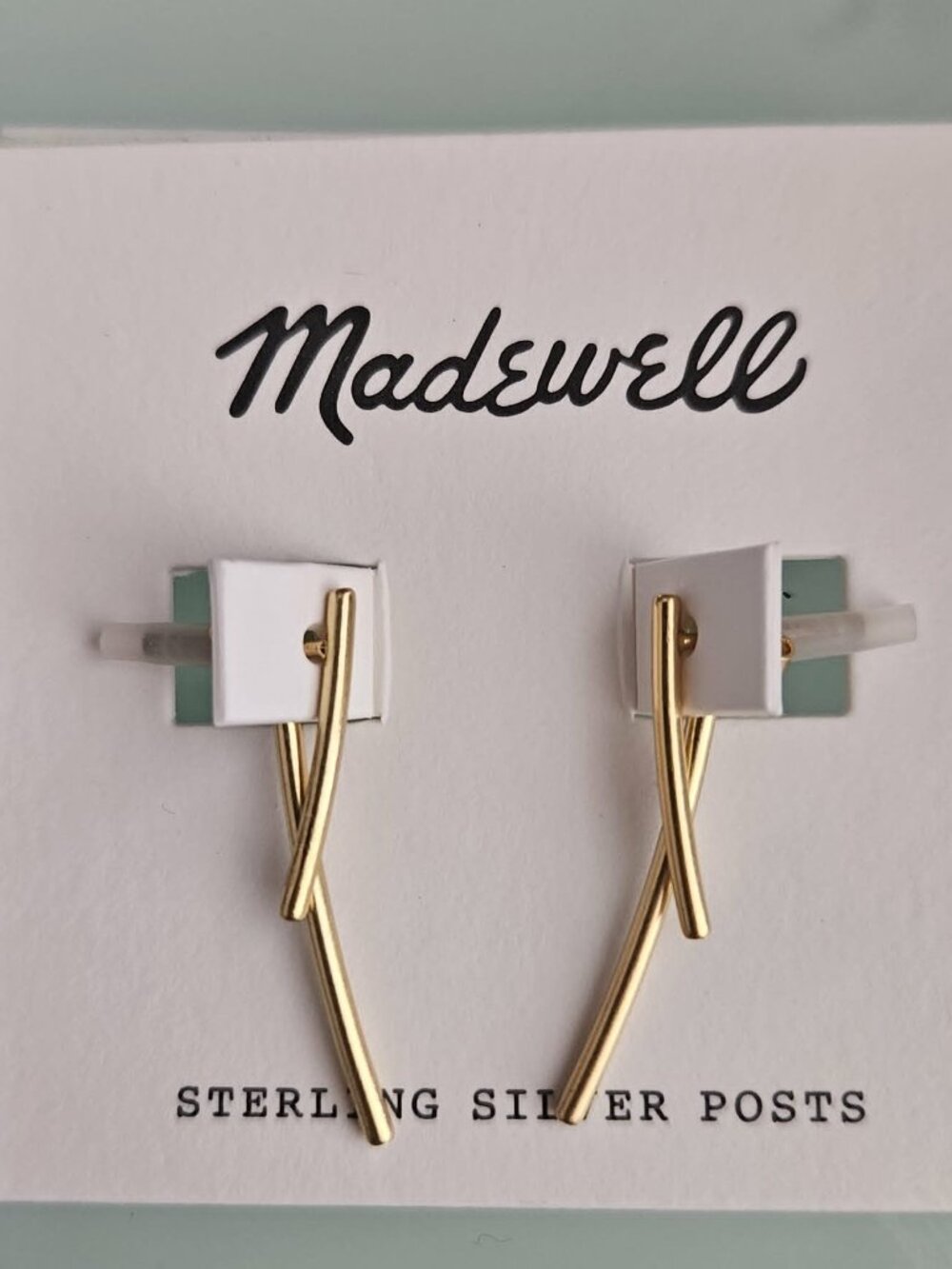 Gold Madewell earrings